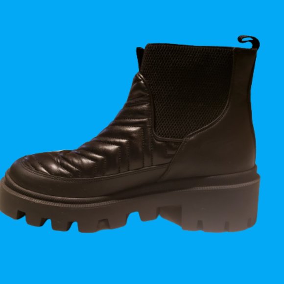 GUCCI Frances Matelassé Double G Logo Chelsea Women Boots Sz: 8 - Picture 10 of 10